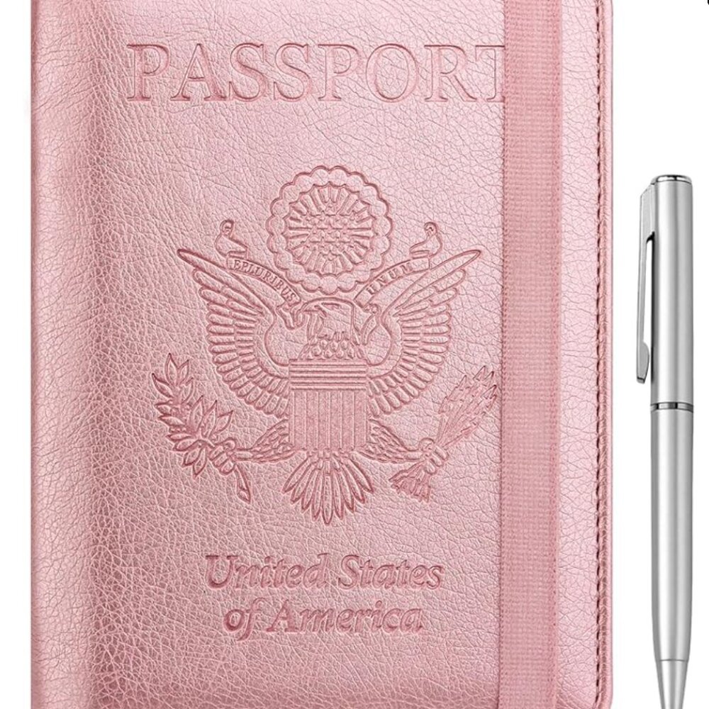 WALNEW Passport Holder for Travel, RFID Passport Cover Wallet, NWT